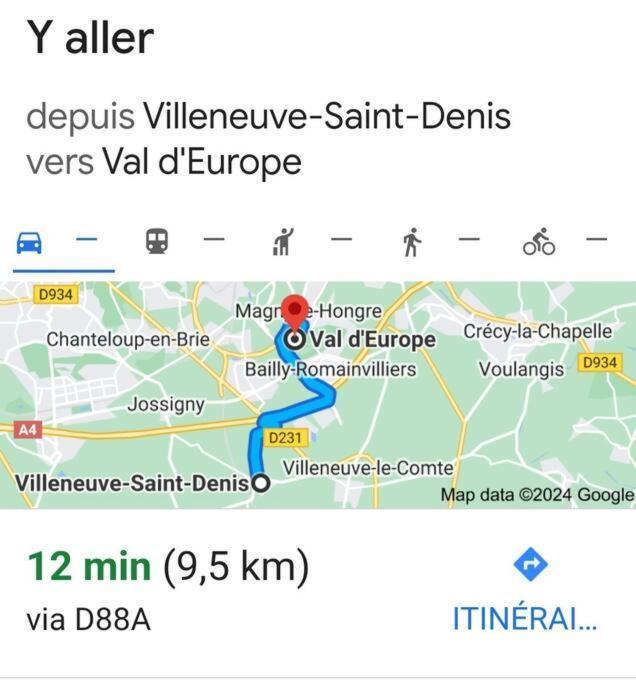 Charmant Appartement 2 Pieces Proche Disneyland Villeneuve-Saint-Denis 외부 사진